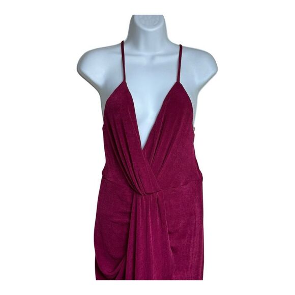 Lulus‎ Dreamy Date Berry Surplice Midi Dress - Picture 5 of 11